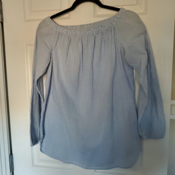 Grigoropoulos Athanasia on or off the shoulder 100% Cotton Blouse Made in Greece - Picture 1 of 9